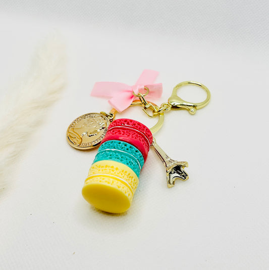 Macaron Schlüsselanhänger. Bunt, süß & stylisch für Tasche oder Schlüsselbund
