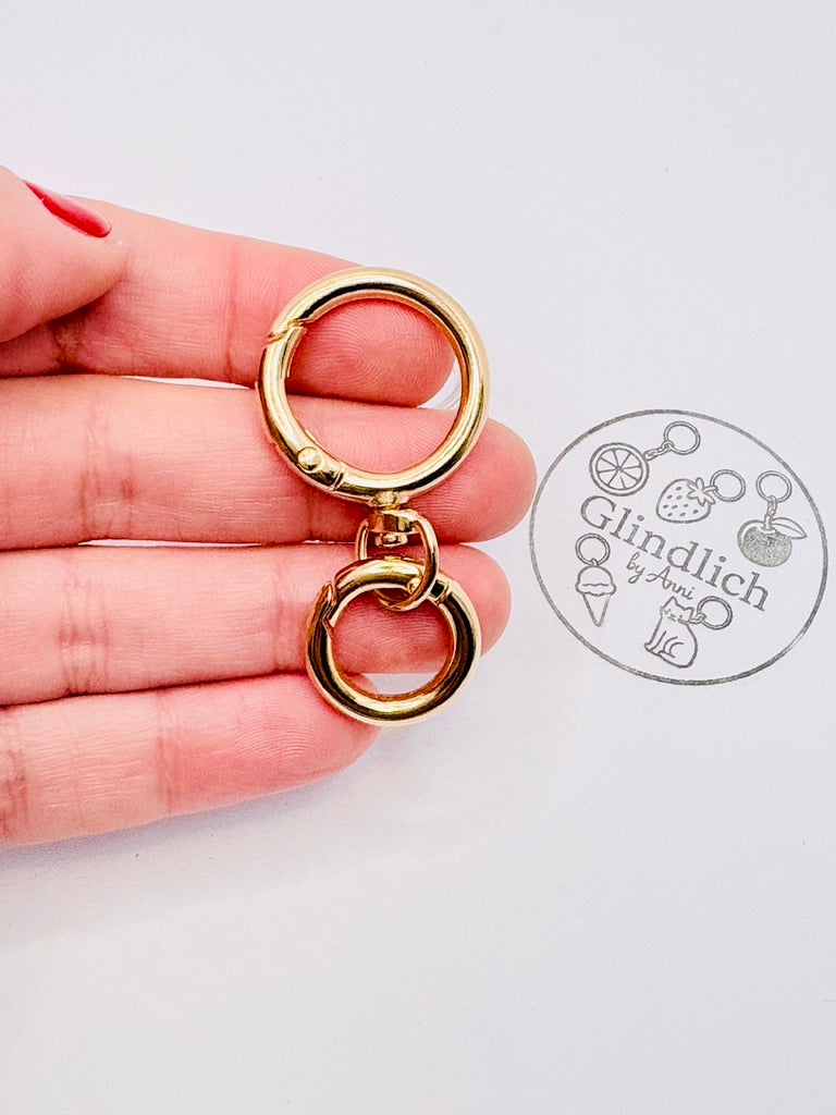 Runder Karabiner-Clip mit Ring