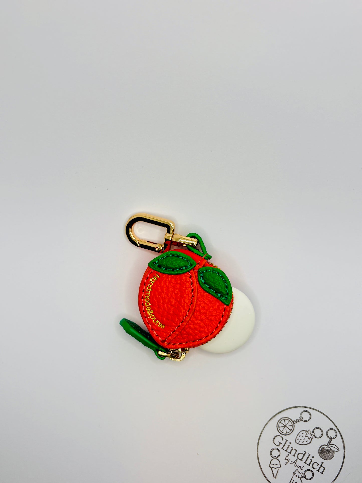 Fruchtige Mini Geldbörsen für Tasche und Schlüsselanhänger. Echtleder Optik. AirTag Tasche