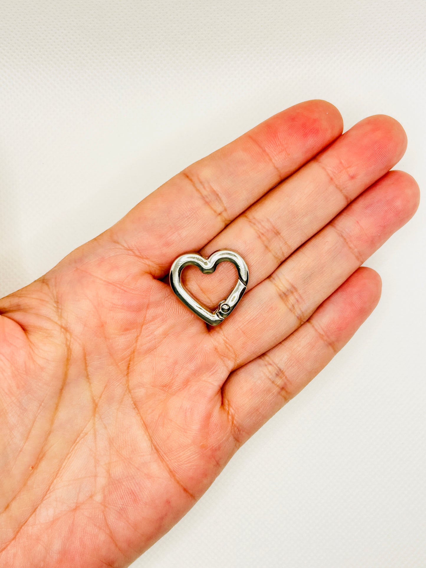 Herz Karabiner Gold oder Silber. Schlüsselanhänger Zubehör Taschenanhänger Schmuck DIY