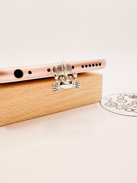 Krabbe Charm. Maritimer Handy-Anhänger für Küstenkinder