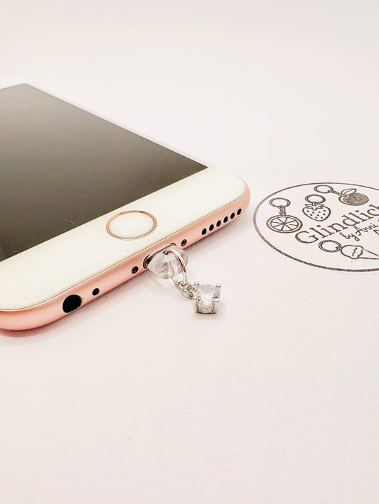 Funkelnder Kristall Charm. Elegantes Schmuckstück für dein Handy