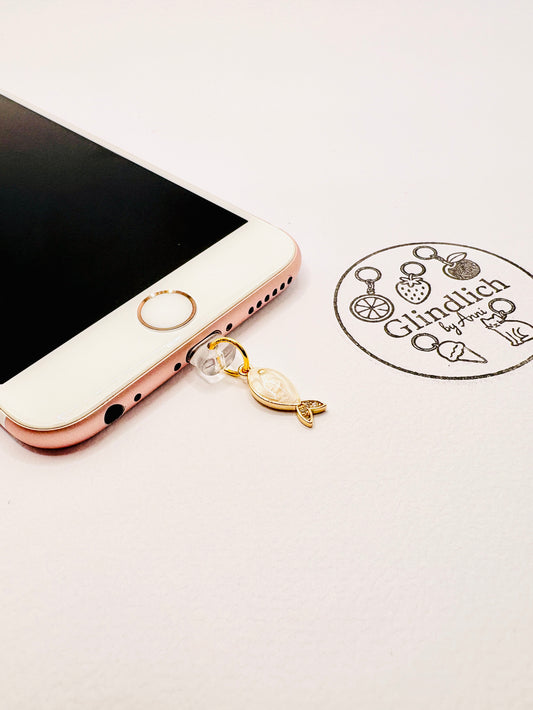 Eleganter Fisch Charm. Charm Anhänger für maritime Momente