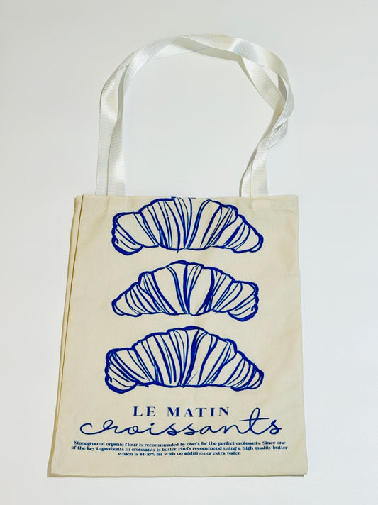 Croissant Tote Bag. LE MATIN französischer Charme im Alltag