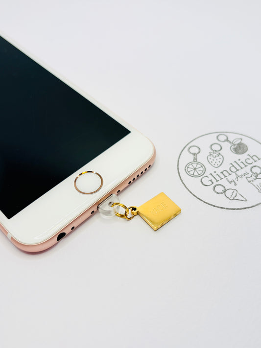 NICE Schrift Charm mit minimalistischem Design. Charm Anhänger für positive Style Statements