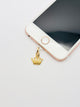 Krone Gold Mini Charm. Dein täglicher Glanzmoment fürs Smartphone.