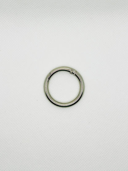 Metall Karabinerring 3cm. Schlüsselring für Taschenanhänger. Schmuckzubehör in Gold & Silber