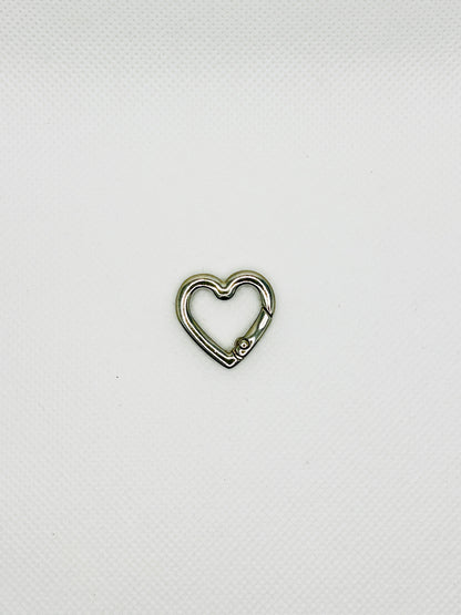 Herz Karabiner Gold oder Silber. Schlüsselanhänger Zubehör Taschenanhänger Schmuck DIY