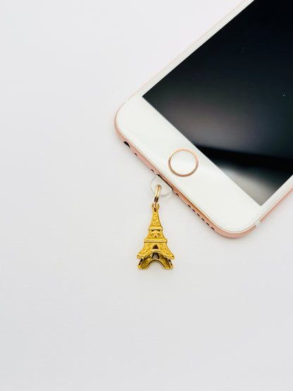 Eiffelturm Mini Charm von GLINDLICHbyAnni, Handy-Charm mit Eiffelturm-Motiv aus Metall