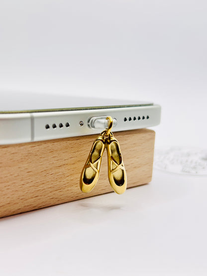 Ballerinaschuhe Charm aus Edelstahl. Minimalistisches Accessoire.