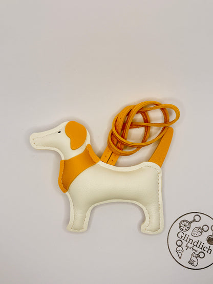 Hund Schlüsselanhänger. Kunstleder Taschenanhänger. Rucksack Anhänger Hundeliebhaber Geschenk.