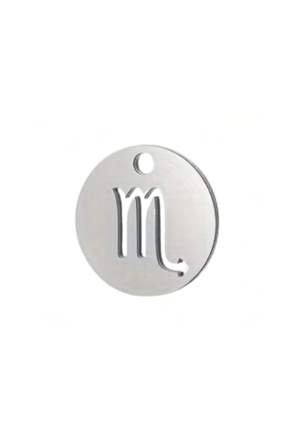Sternzeichen Mini Charm 3D in Silber. Charm Anhänger mit astrologischem Symbol