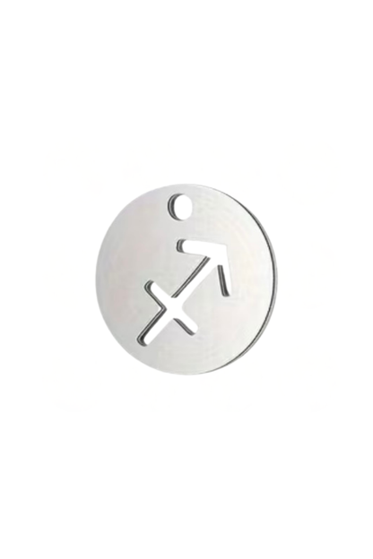 Sternzeichen Mini Charm 3D in Silber. Charm Anhänger mit astrologischem Symbol