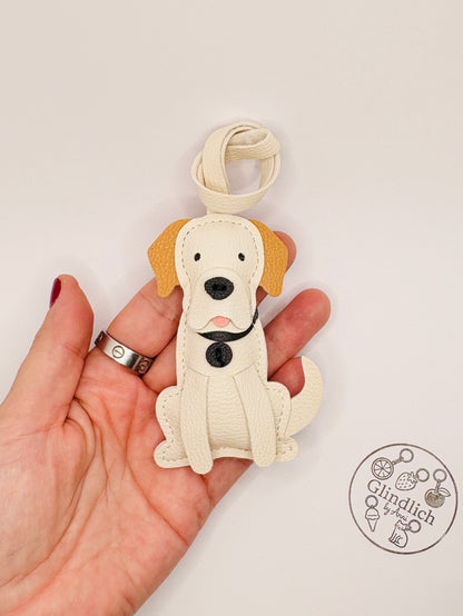 Hunde Schlüsselanhänger. Kunstleder Taschenanhänger. Rucksack Anhänger Hundeliebhaber Geschenk.