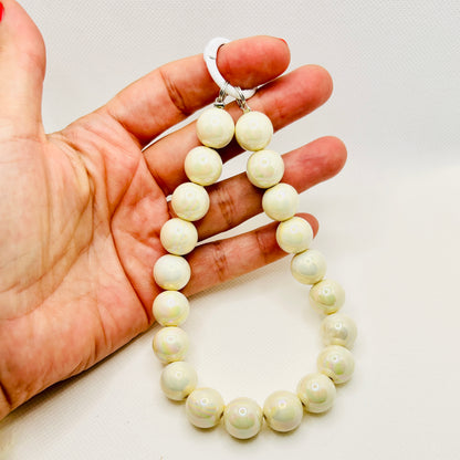 Perlenband Handykette Schlüsselanhänger Taschenanhänger. Charm für Smartphone, Bag & more