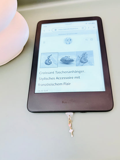 Ballerina Charm aus vergoldeten Edelstahl. Minimalistisches Accessoire für Smartphone & Case.