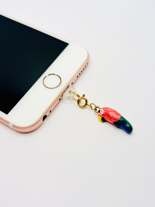 Papagei Mini Charm. Für alle, die Farbe ins Leben bringen.