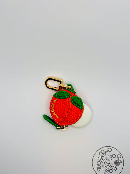 Fruchtige Mini Geldbörsen für Tasche und Schlüsselanhänger. Echtleder Optik. AirTag Tasche