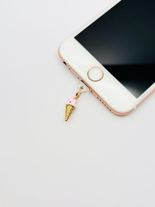 Soft Eis Mini Charm. Sommerlicher Glücksmoment fürs Smartphone.