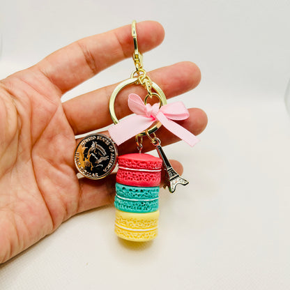 Macaron Schlüsselanhänger. Bunt, süß & stylisch für Tasche oder Schlüsselbund