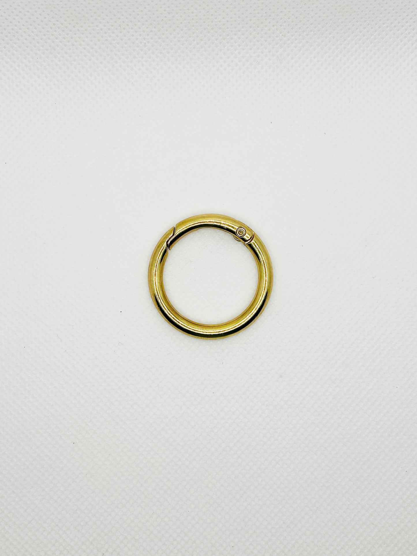 Metall Karabinerring 3cm. Schlüsselring für Taschenanhänger. Schmuckzubehör in Gold & Silber