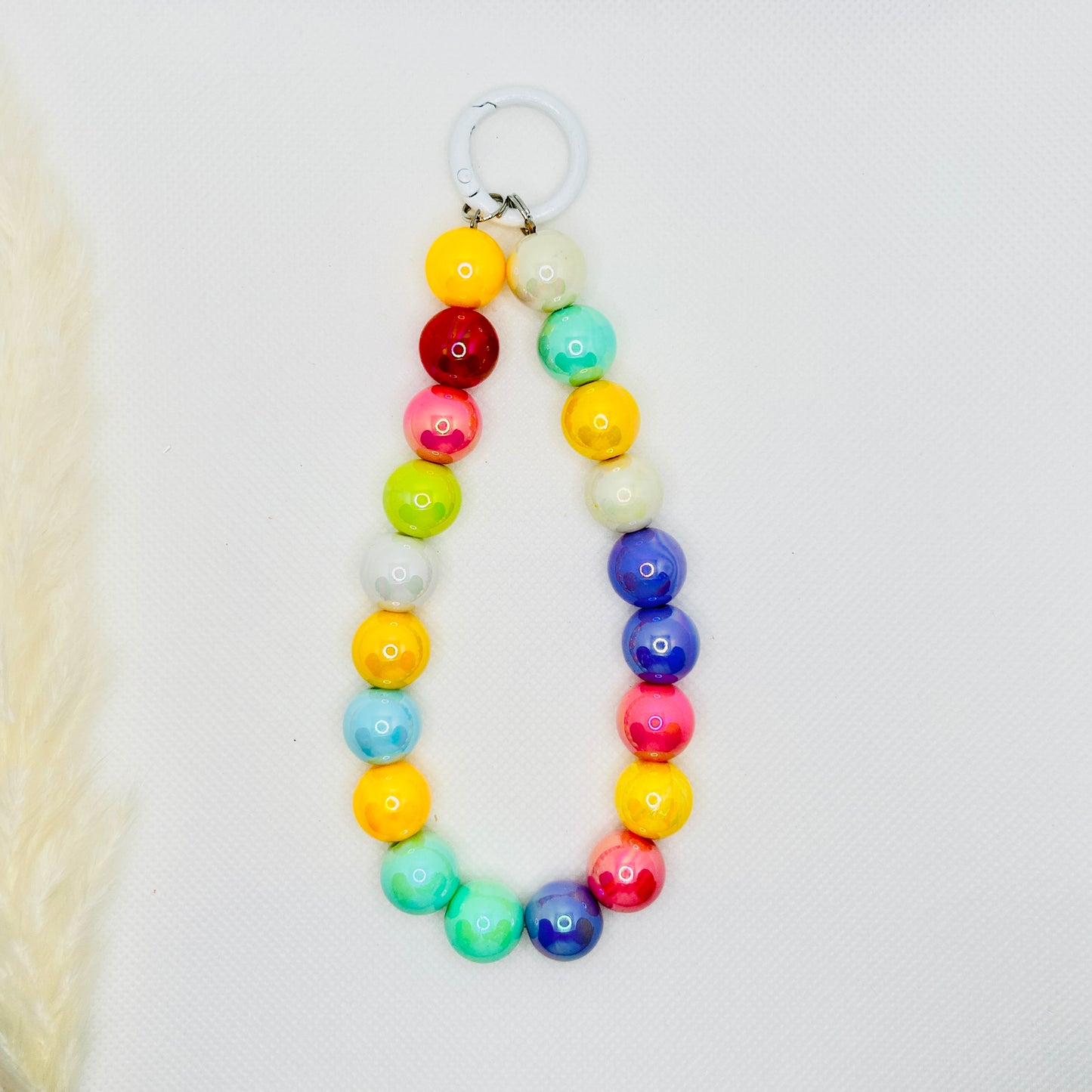 Perlenband Handykette Schlüsselanhänger Taschenanhänger. Charm für Smartphone, Bag & more