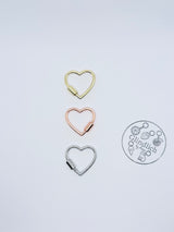 Gold-plated carabiner. Accessories for bag charms and keychains.