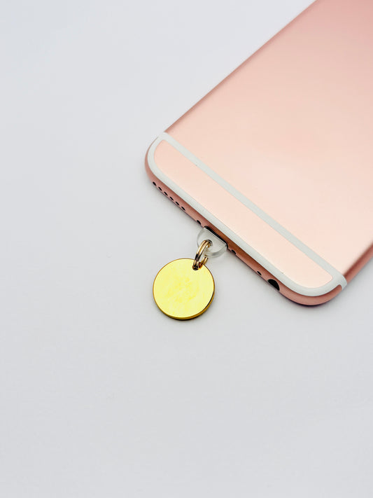 Tropical Seestern Mini Charm von GLINDLICHbyAnni, vergoldeter Handy-Charm mit Seestern-Motiv
