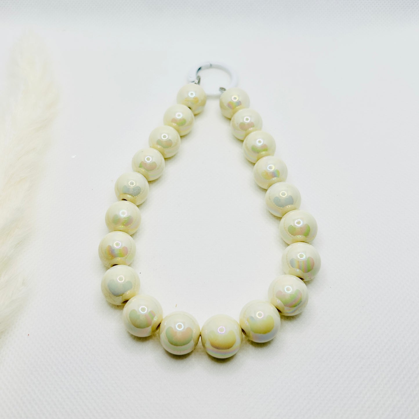 Perlenband Handykette Schlüsselanhänger Taschenanhänger. Charm für Smartphone, Bag & more