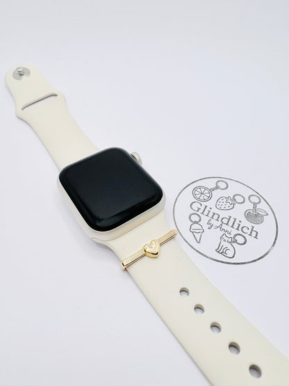 Smartwatch Charm „Herzig“ in Gold, Roségold oder Silber. Dein Glanzmoment fürs Handgelenk!