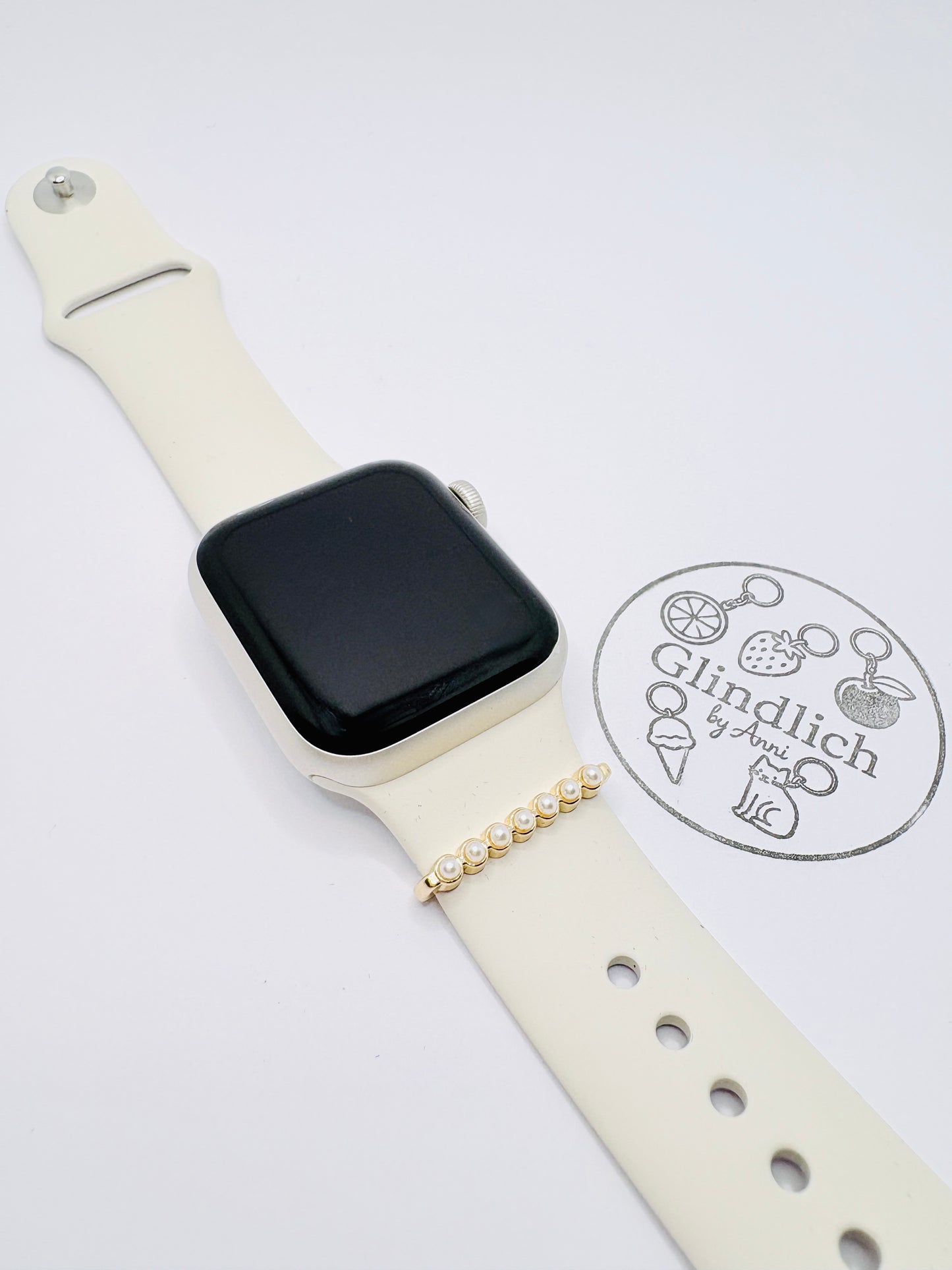 Smartwatch Charm „Perlen“ in Gold, Roségold oder Silber. Dein Glanzmoment fürs Handgelenk!