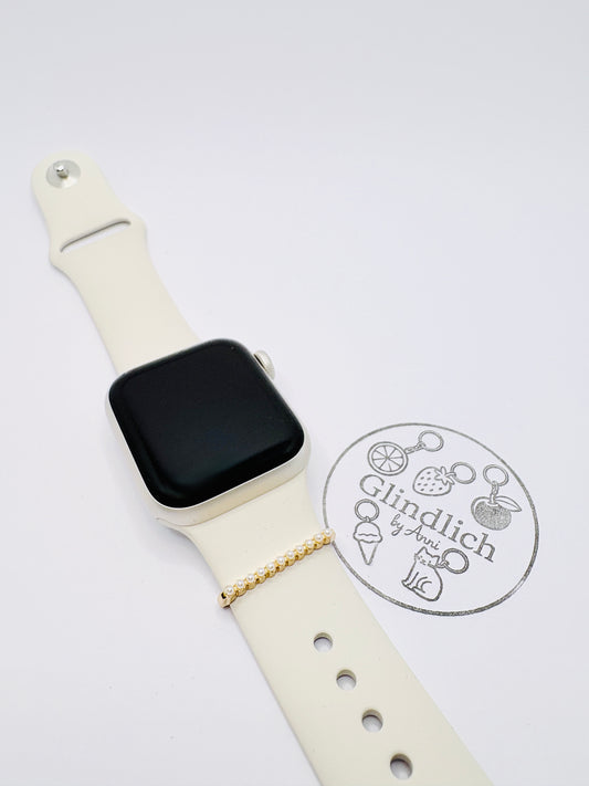 Smartwatch Charm „Perlig“ in Gold, Roségold oder Silber. Dein Glanzmoment fürs Handgelenk!