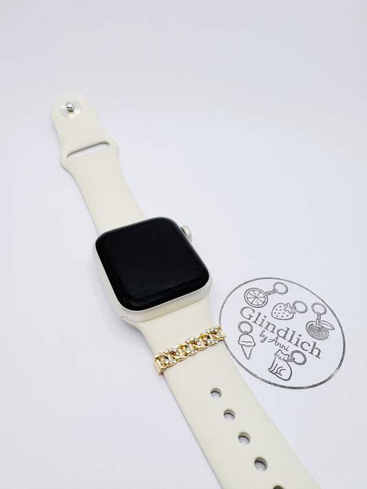 Smartwatch Charm „Kette“ in Gold oder Silber. Dein Glanzmoment fürs Handgelenk!