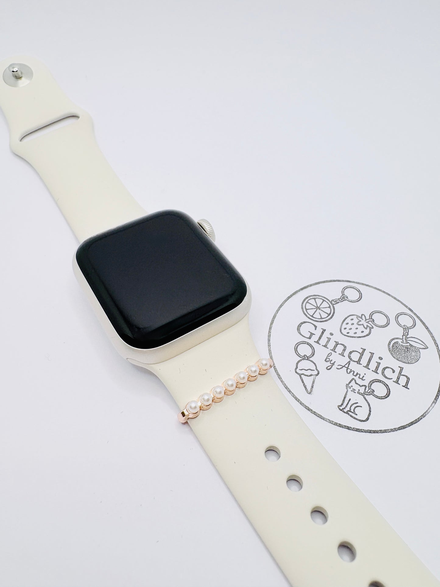 Smartwatch Charm „Perlen“ in Gold, Roségold oder Silber. Dein Glanzmoment fürs Handgelenk!