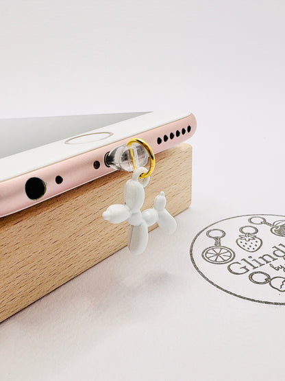 Ballon Hund Charm in verspielten Farben. Charm Anhänger im modernen Stil-Upgrade