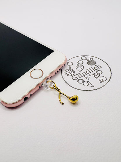 Goldene Musiknote Charm. Charm Anhänger für Musikliebhaber:innen