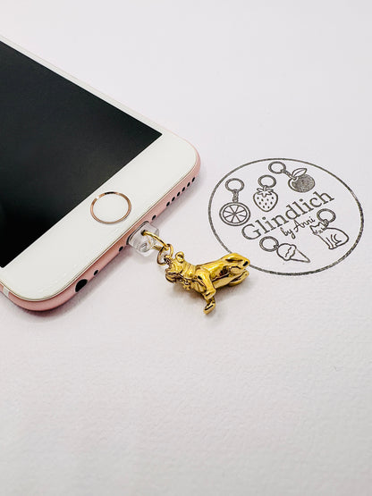 Bulldogge Charm. Charm Anhänger für Hundefreunde
