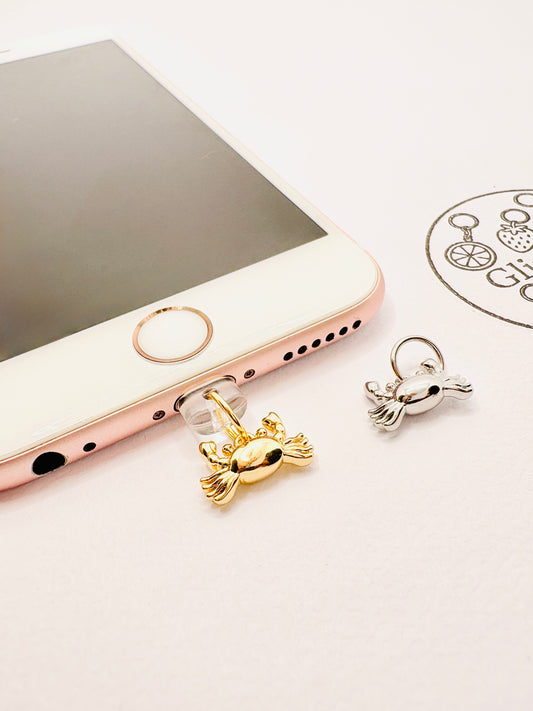 Krabbe Charm. Maritimer Handy-Anhänger für Küstenkinder