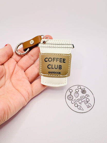 Coffee Club Schlüsselanhänger. Charm Anhänger für Kaffeeliebhaber:innen