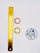 Gold-plated carabiner. Accessories for bag charms and keychains.