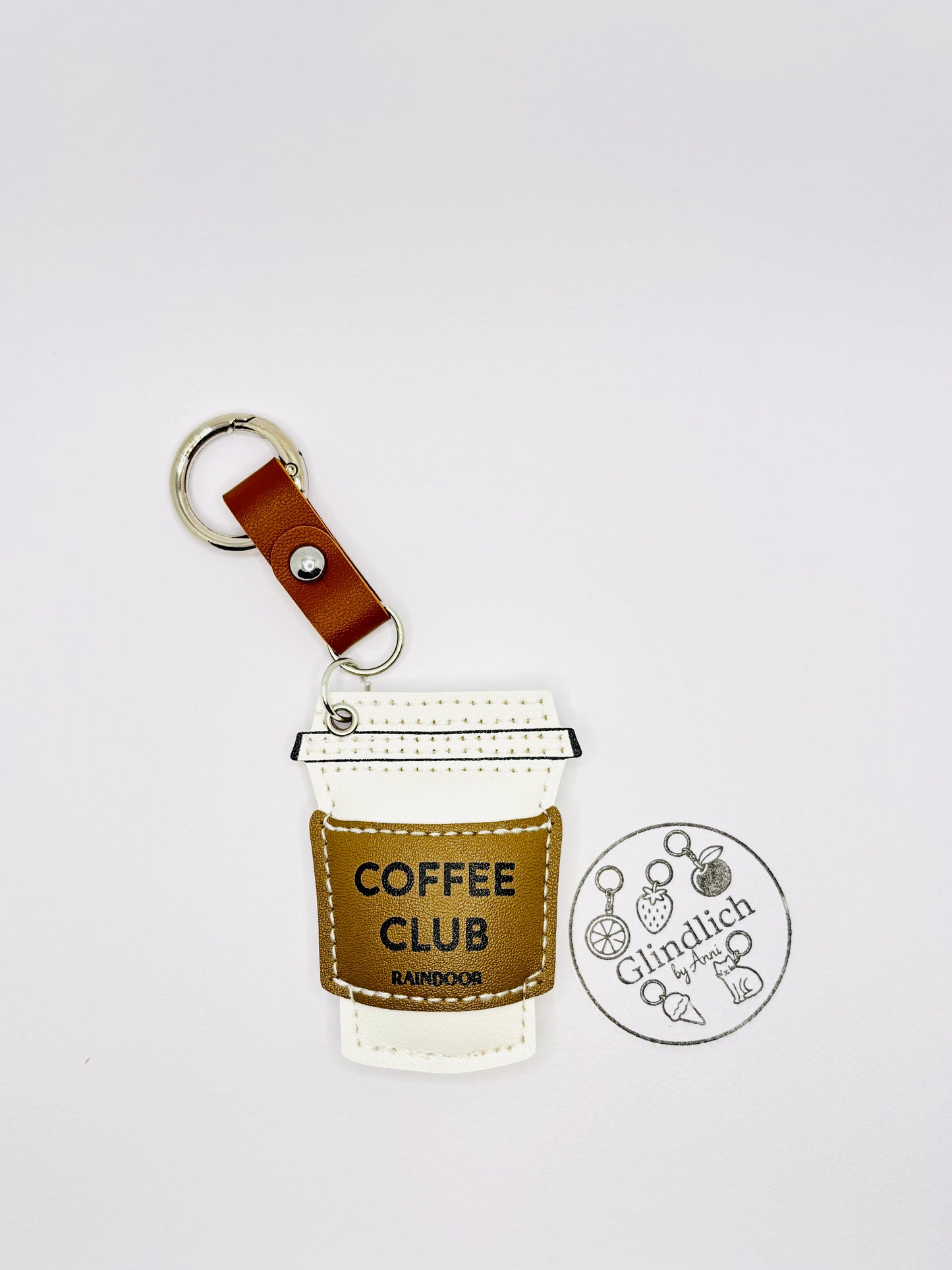 Coffee Club Schlüsselanhänger. Charm Anhänger für Kaffeeliebhaber:innen