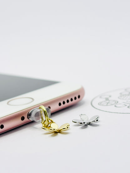 Blumen Mini Charm mit sanftem Glanz. Charm Anhänger für kleine Glücksmomente