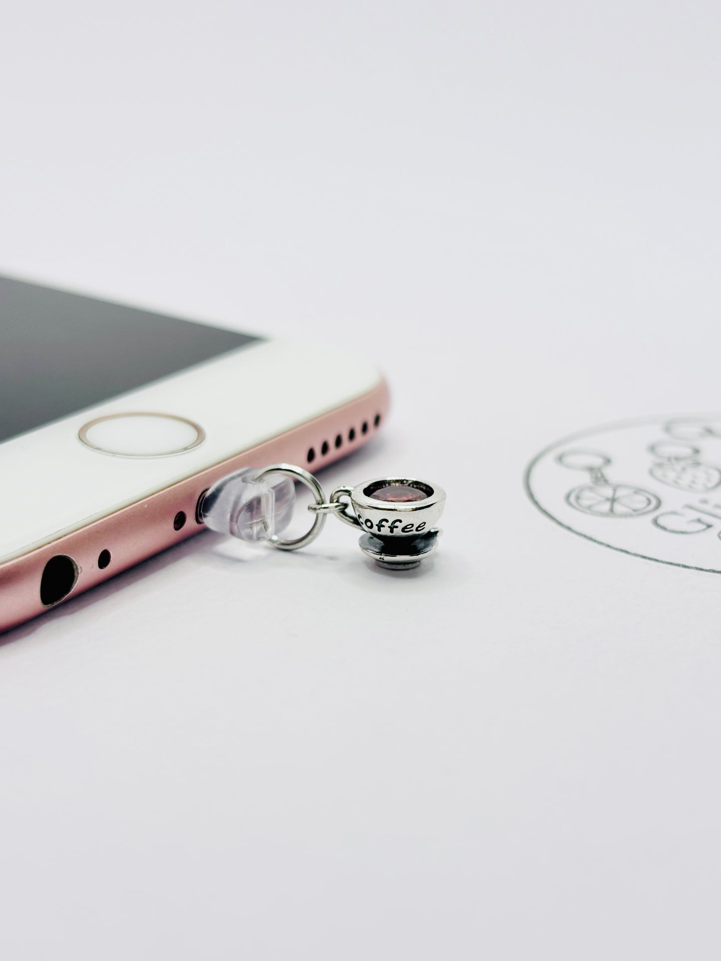 Mini Charm Kaffeetasse. Charm Anhänger für Coffee Lovers