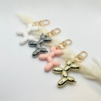 Ballonhund Schlüsselanhänger Bunt. Lustiges Accessoire für Tasche, Schlüssel oder Kopfhörer