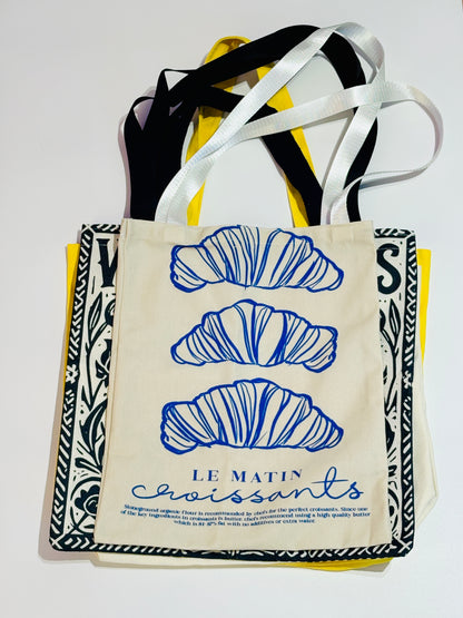 Croissant Tote Bag. LE MATIN französischer Charme im Alltag