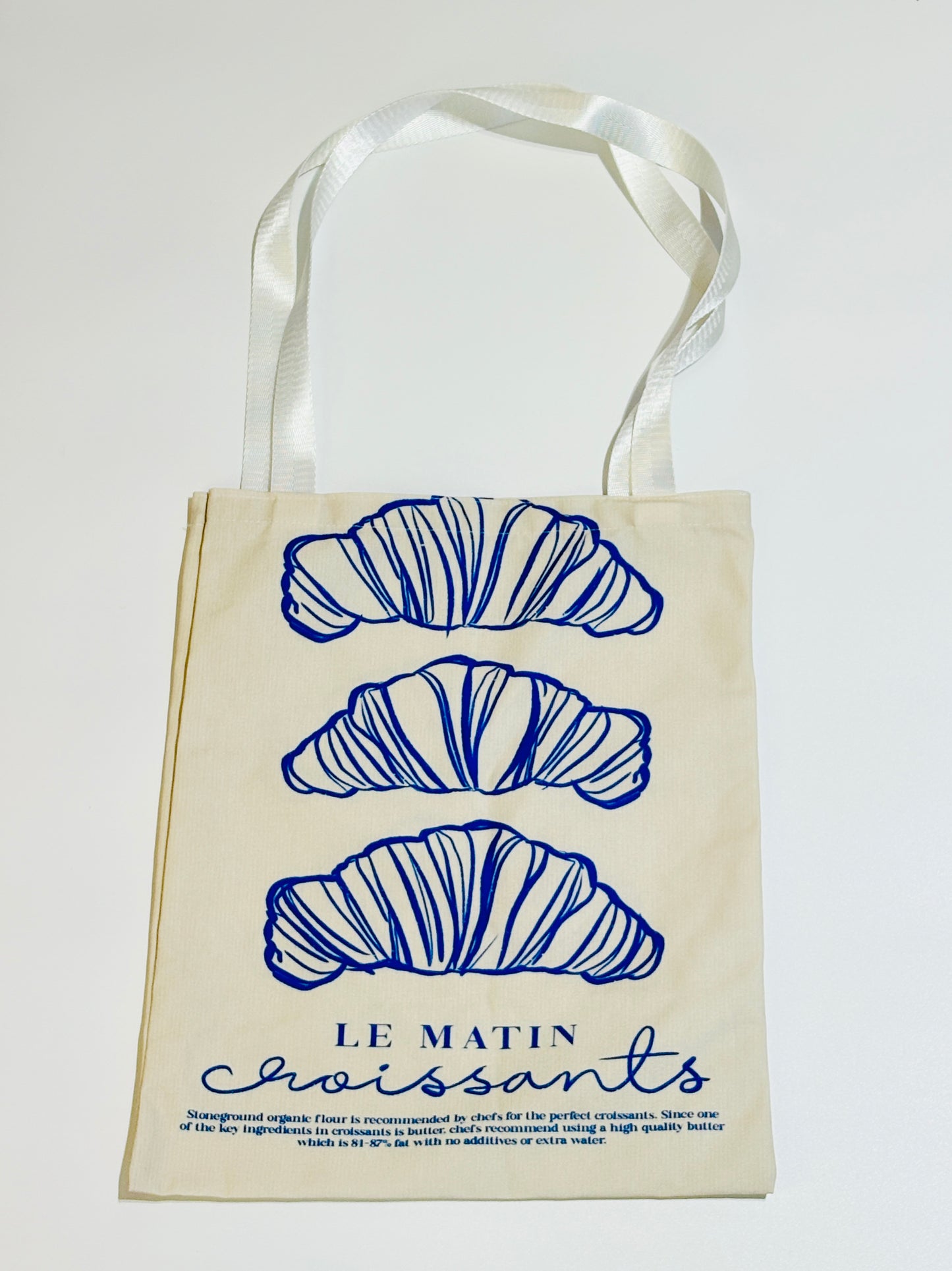 Croissant Tote Bag. LE MATIN französischer Charme im Alltag