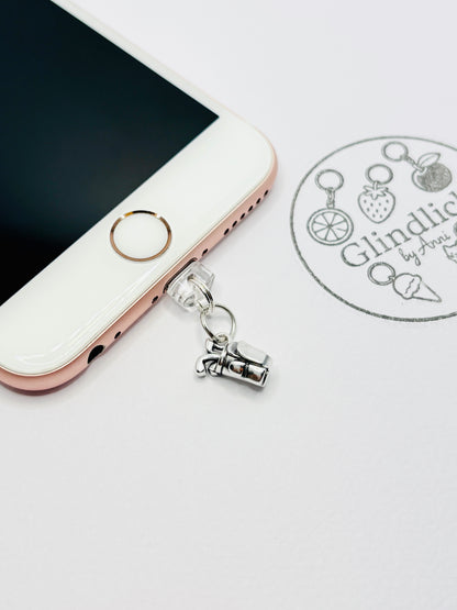 Golfbag Mini Charm in Silber. Sportlicher Style für dein Smartphone
