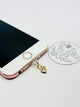 Glitzer Herz Mini Charm. Funkelnder Liebesmoment fürs Smartphone.