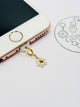Perlenblume Mini Charm. Elegante Perlenblüte fürs Smartphone.