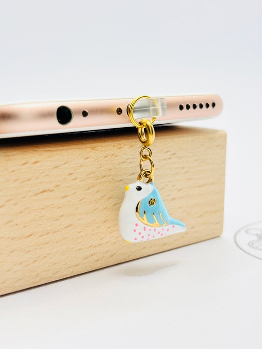 Vogel Charm im verspielten Design. Charm Anhänger für Naturmomente